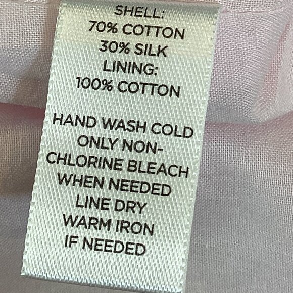 Ann Taylor LOFT Sleeveless Cotton-Silk Top Tiered-Ruffle Neckline XL Pink 276E - Picture 7 of 7